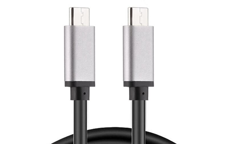 Cable USB Compatible Universal TIPO-C A TIPO-C (1 Metro) Metálico